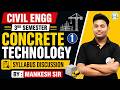 Concrete Technology | Civil Engineering 3rd Semester | Syllabus Disucussion By Mankesh Sir