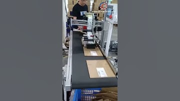 Cardboard unfold box carton autoamtic top flat surface labeling machine high speed labeling line