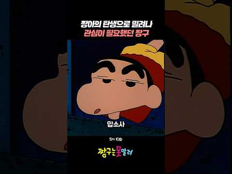 짱아의 탄생으로 밀려나 관심이 필요했던 짱구 #짱구 #신형만 #짱아 #뽕미 #흰둥이 thumbnail
