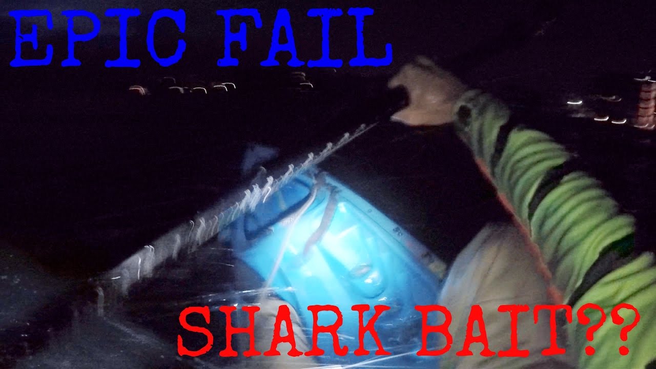 EPIC FAIL | Flipping Kayak While Shark Fishing - YouTube