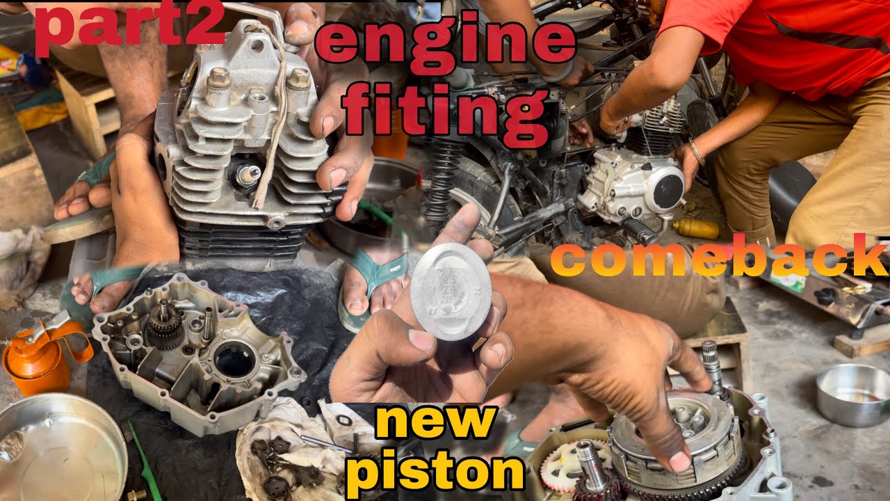 CT100 Comeback engine fit kar ta❤️‍🔥🚀new engine part 2
