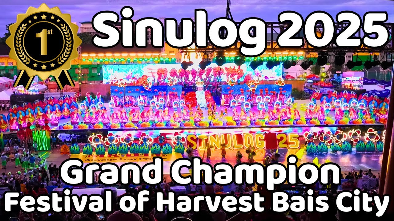 (4K) Sinulog 2025 - GRAND CHAMPION - Festival of Harvest, Bais City   Sinulog Grand Parade 2025 Cebu