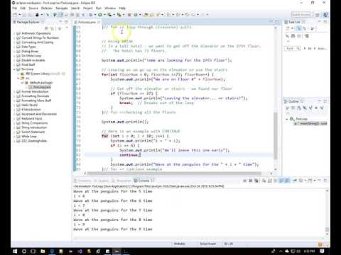 Java 4.5-  Break & Continue Statements