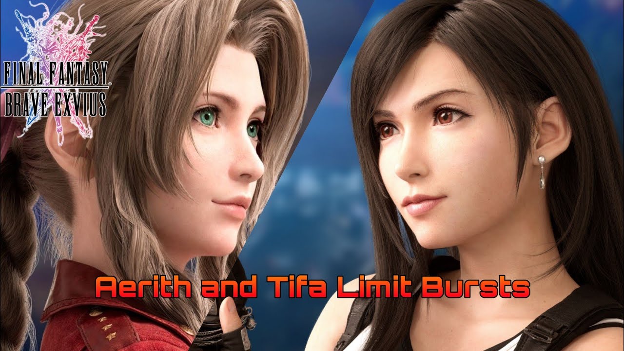 Final Fantasy Brave Exvius: FFVII Remake Aerith and Tifa Limit Bursts