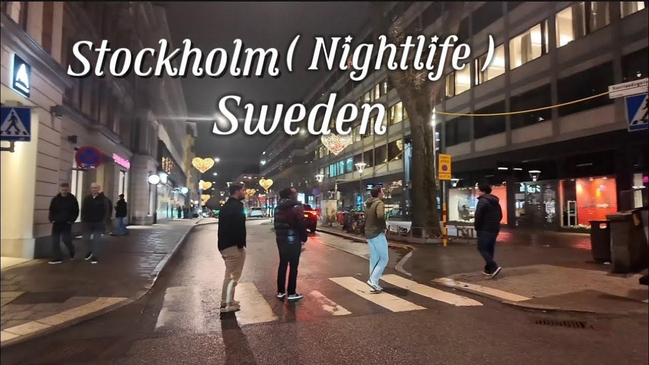 🇸🇪 Sweden Stockholm Nightlife _ Stockholm Christmas 🎄 Night Walking Tour