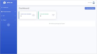 BP monitoring Management Software screenshot 1
