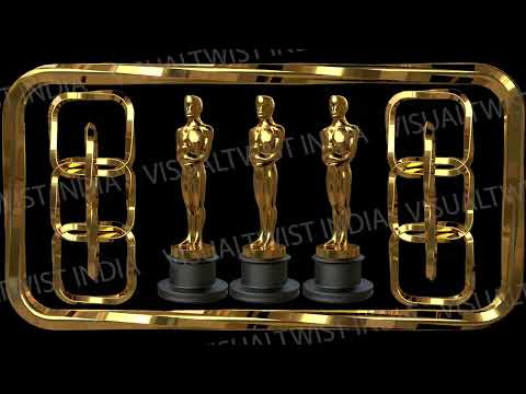 4K Realistic OSCAR Gold Awards Theme For Concert  | Mapping | Premium Loop