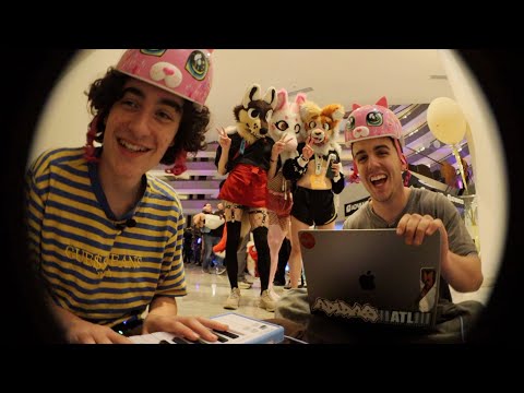 cooking up beats at furry con
