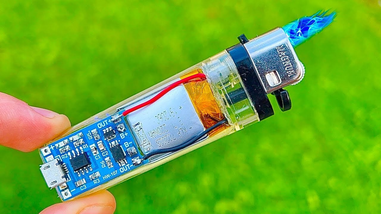 How To Turn A Gas Lighter into a practical refillable lighter - YouTube