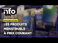 Des pharmacies offrent les produits menstruels à prix courant