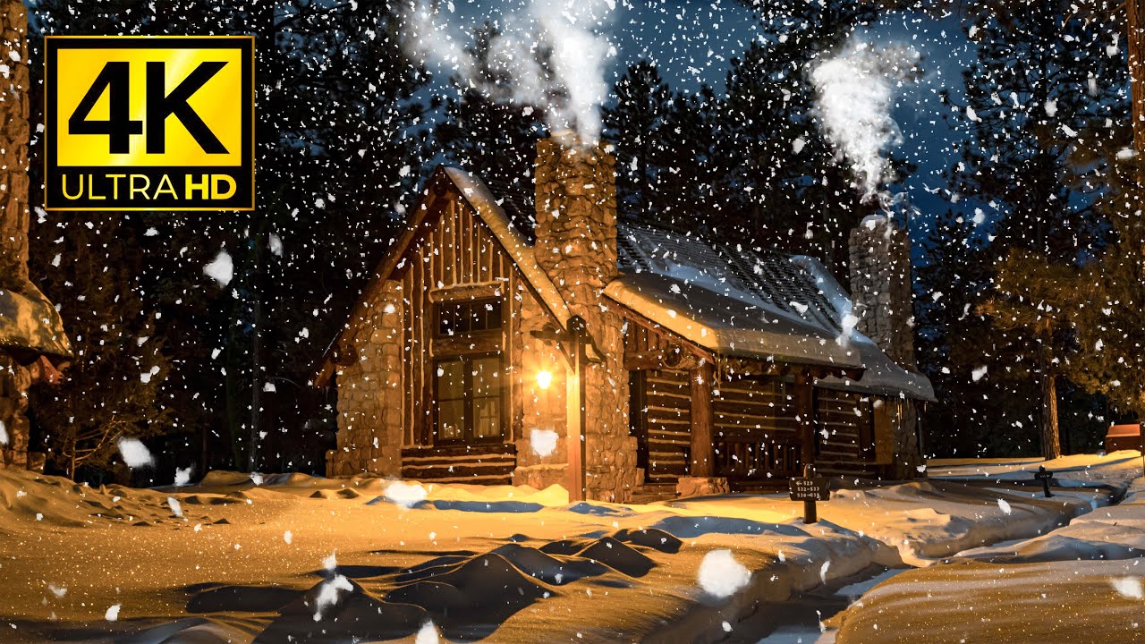 1 Hour Wind Howling in Town Small | Ambience Blizzard Storm for ...