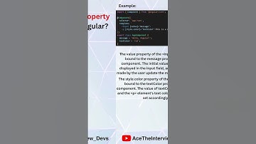 What is property binding in Angular? #angular #shorts #interview