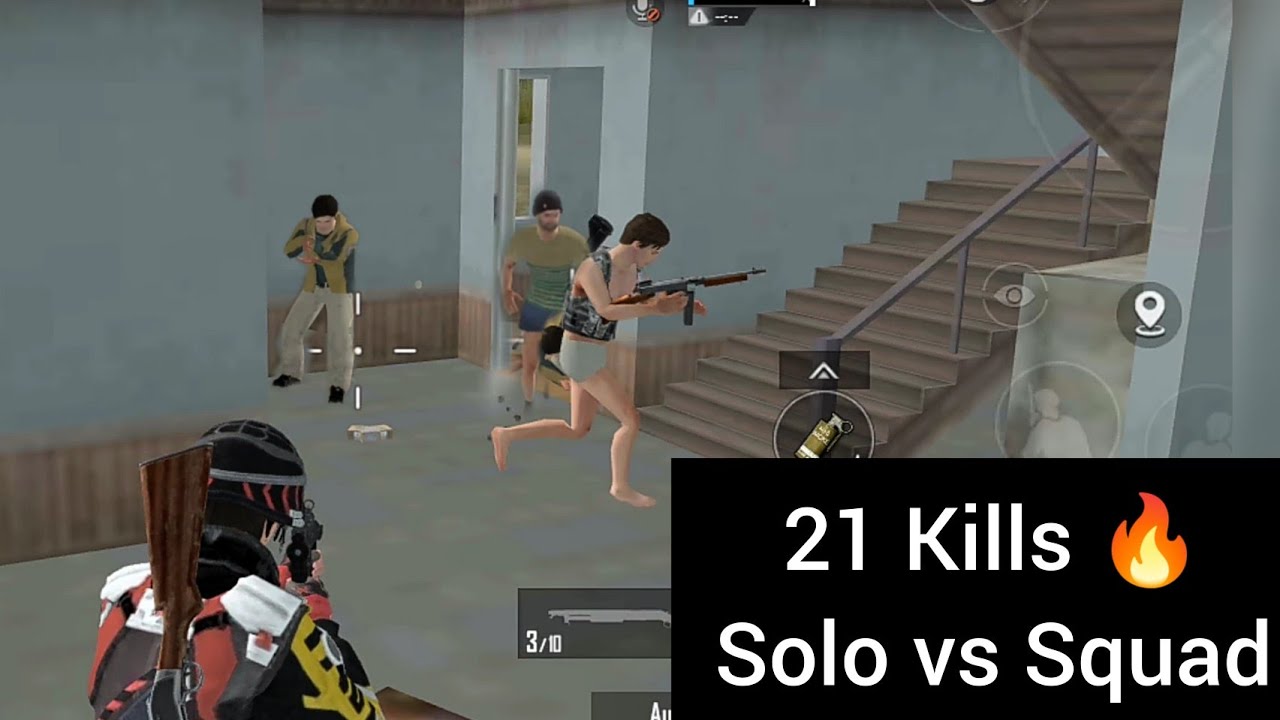 21 Kills 🔥 Gameplay | Solo vs Squad | Pubg Mobile Lite ...