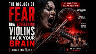 The Biology of Fear: How Screeching Violins Hack Your Brain | Cinematic Horror Secrets
