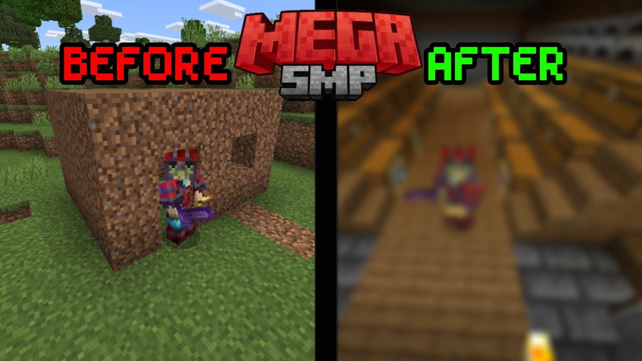 I built my DREAM BASE in the MEGA SMP - YouTube