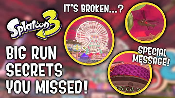 Big Run SECRETS & Fun Details You Missed in Splatoon 3