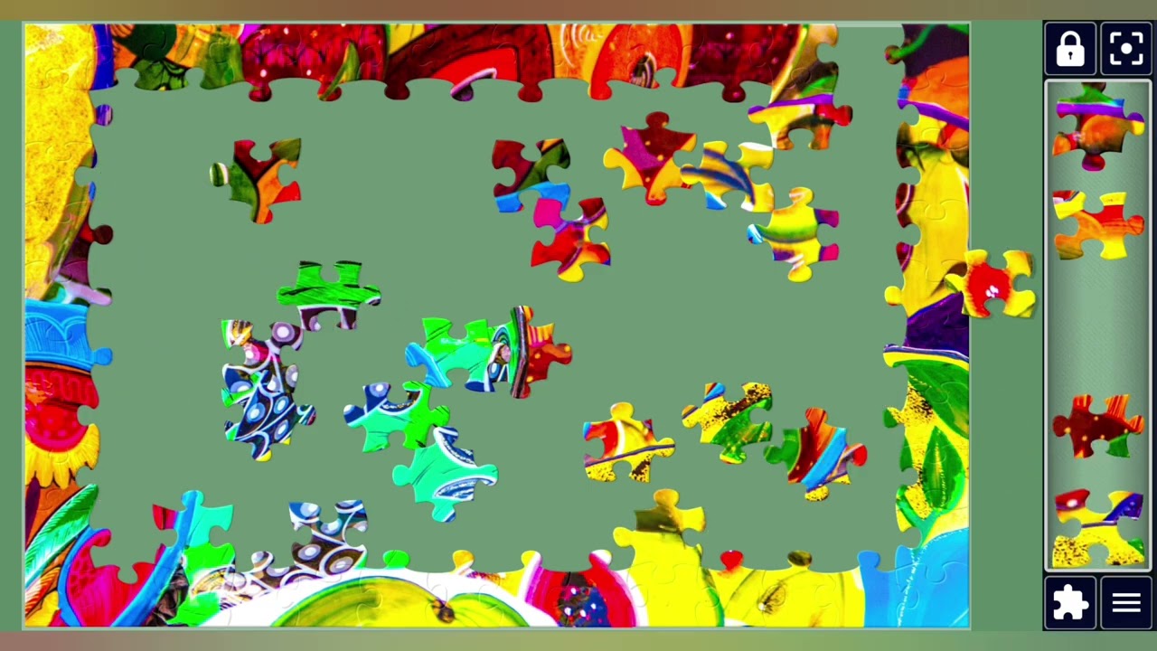 Colorful handmade Mexican pottery with bold patterns🌈//jigsaw puzzles Craft🧩//Amazing puzzles Art🧩//