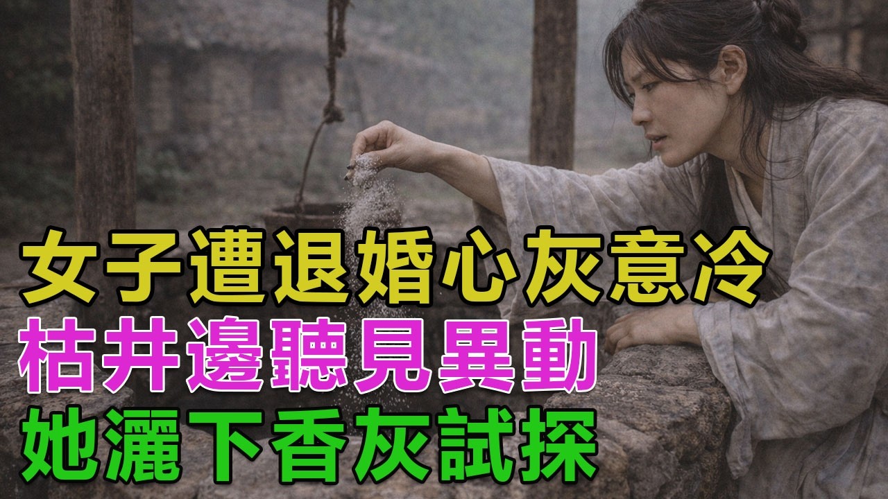 民間故事：女子遭退婚心灰意冷，枯井邊聽見異動，她灑下香灰試探