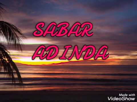 Adinda - sabar( lirik)