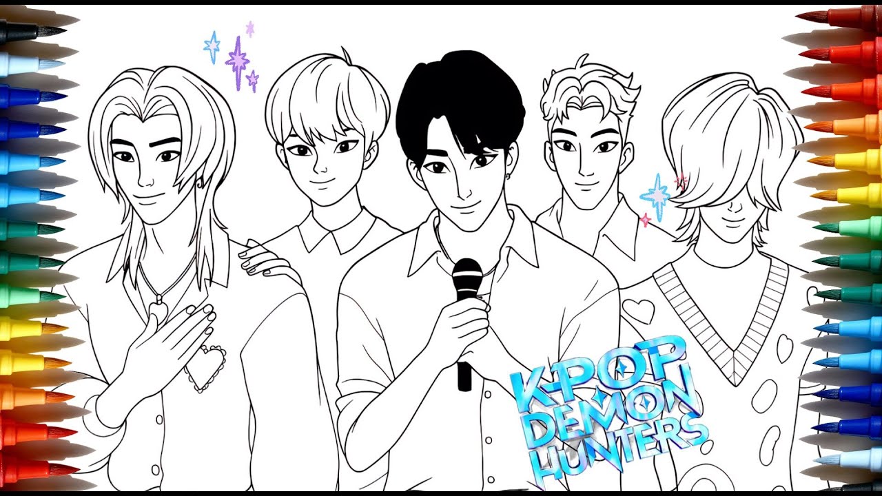 Color the Magic! 🎨 KPop Demon Boys Fan Art Event 🌟 