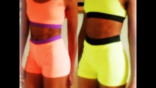 DIY: 2 Piece Exercise Wear w/elastic , from a T-Shirt! (easy shorts pattern)