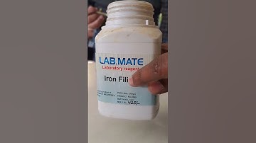 Hydrochloric acid react with iron#shortsfeed #experiment