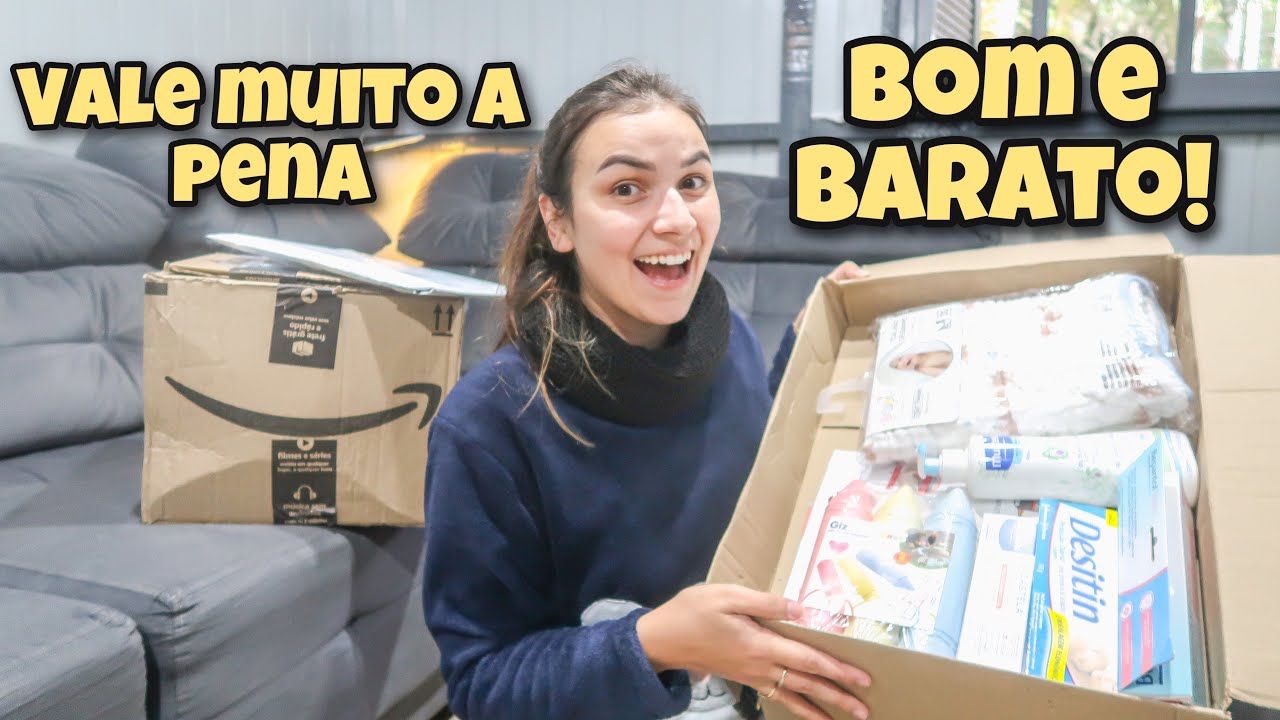 COMPRAS PARA O BEBÊ NO AMAZON - FRALDAS, POMADA, TOALHA, LIVROS ...