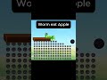 Worm eat Apple Game #brainpuzzle #gameplay #shorts #puzzle