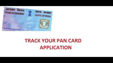 Track your pan card application status: Online