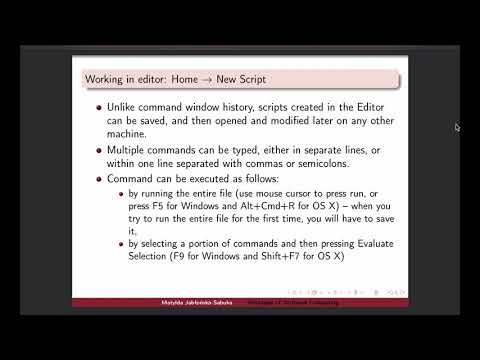 Intro to MATLAB