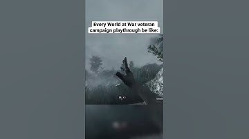 Every World at War veteran campaign playthrough be like:
