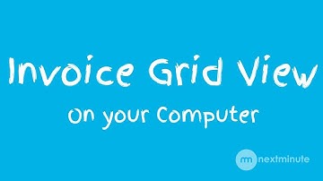 Invoice Grid Overview of NextMinute - Desktop
