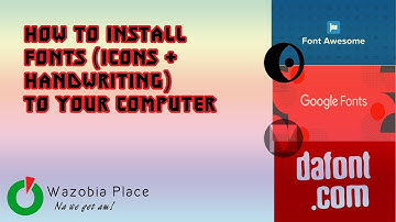 How to install and use fonts (Icons and Handwritten) in your computer