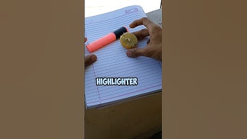 Does Lemon Really Erase Highlighter?!👀 #MythBusters #subscribe