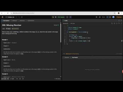 Missing Number | LeetCode 268 | JavaScript Solution Explained