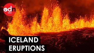 Dramatic Footage Shows Volcano Eruptions in Iceland | Full Series