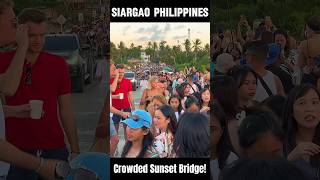 Siargao, Philippines! Crowded Sunset Bridge during Holy Week! #philippines #siargao