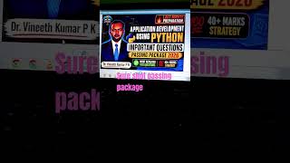 Application development using python programming Smart passing package 2026