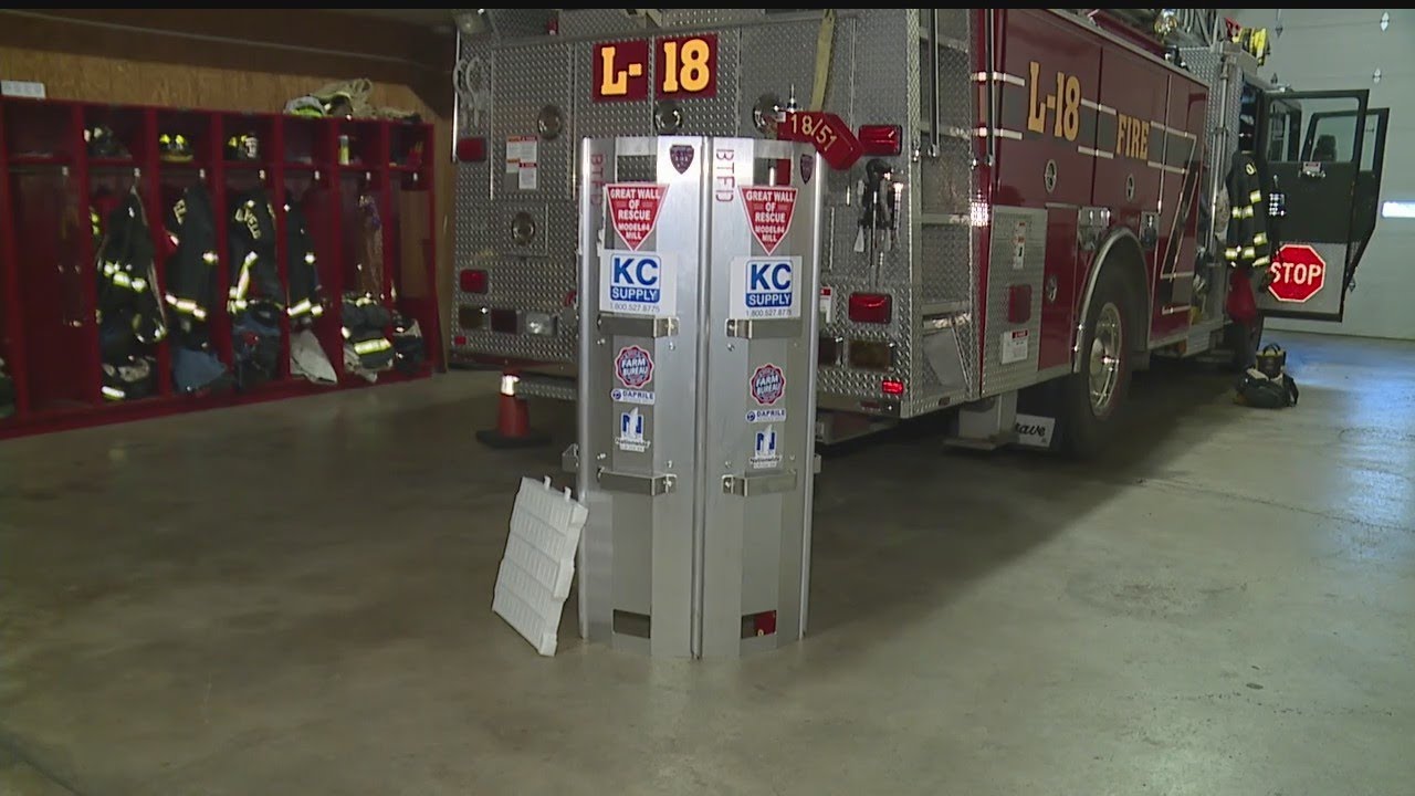 Local fire department receives grain bin rescue tool - YouTube