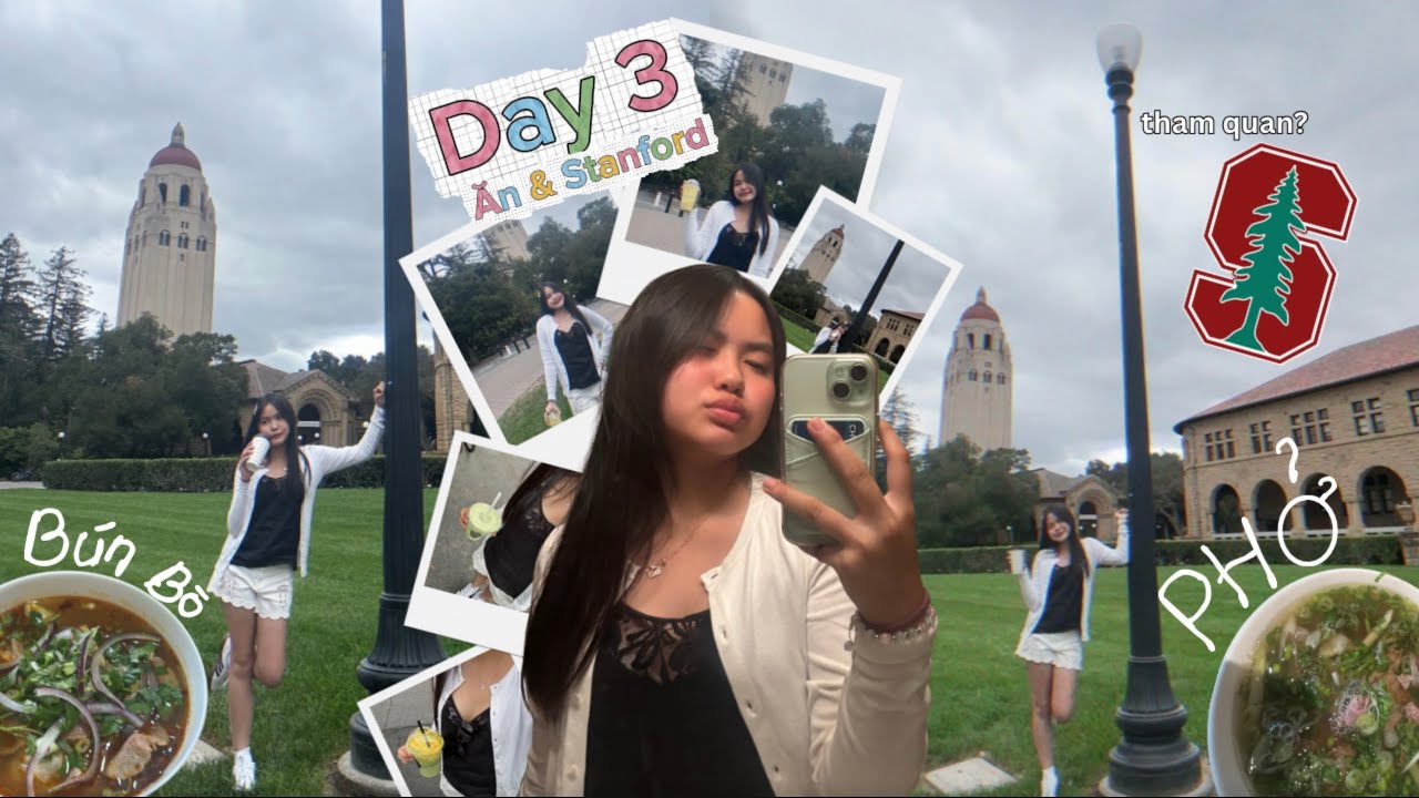 Road Trip| Day 3: Ăn & Stanford | Lần đầu hít thở không khí với học bá?