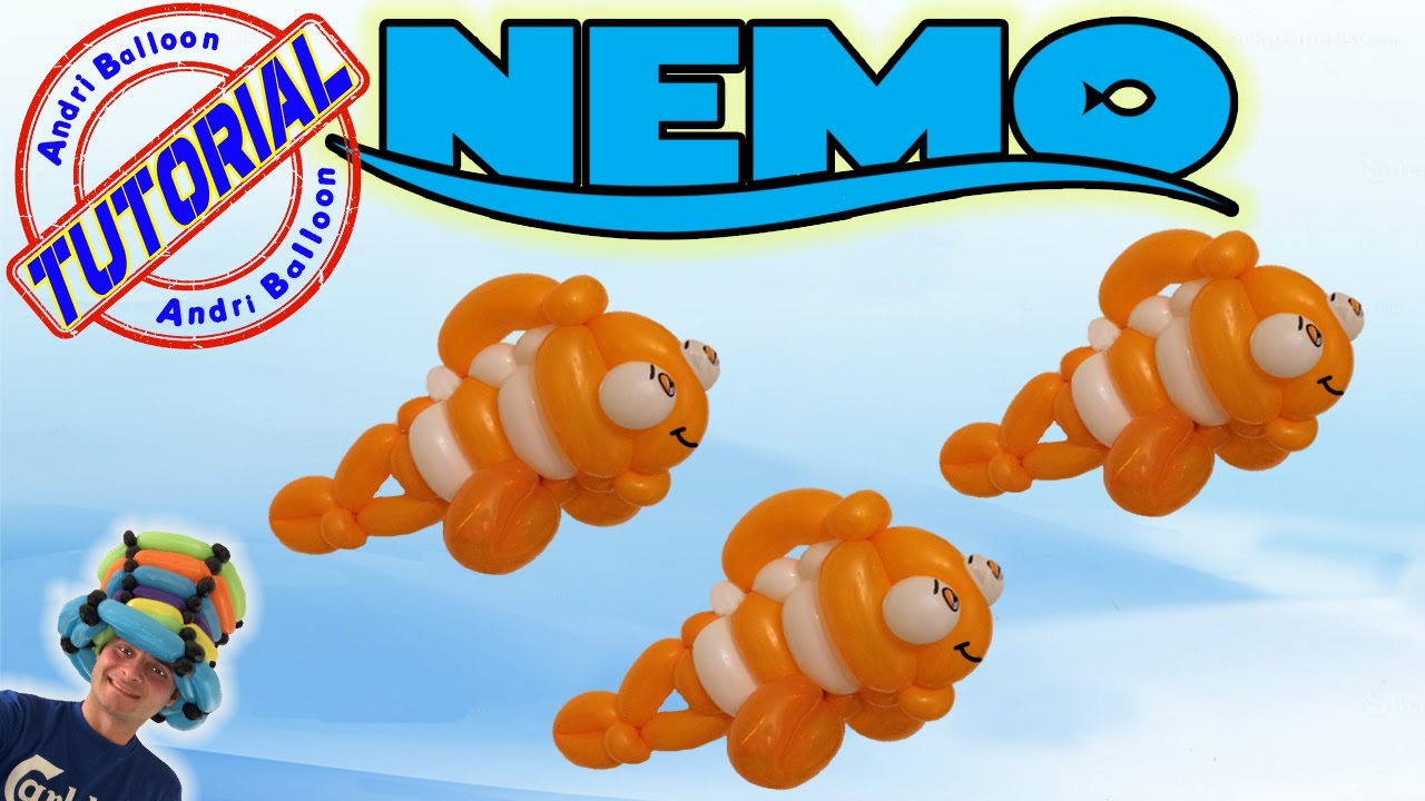 Palloncini modellabili Tutorial  20 - Pesciolino Nemo - Balloon Twisting  - Globoflexia  迪士尼人物氣球
