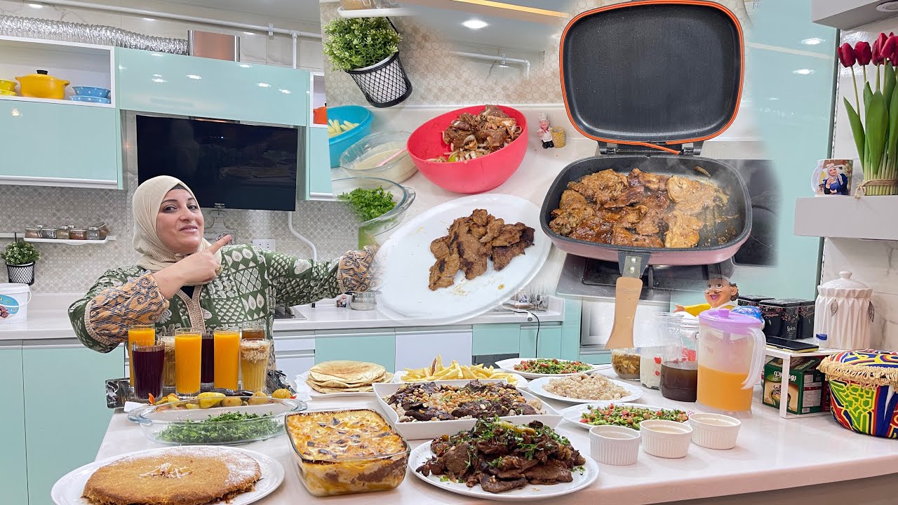 اخيرا رجع من السفر وها يفطر معانا لاول مره علشان كده كنت لازم ادلعه