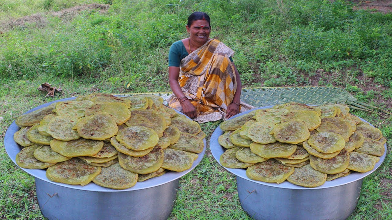DAL POLI Recipe prepared My mom | Obbattu Recipe | Traditional village cooking | Sweet Recipes