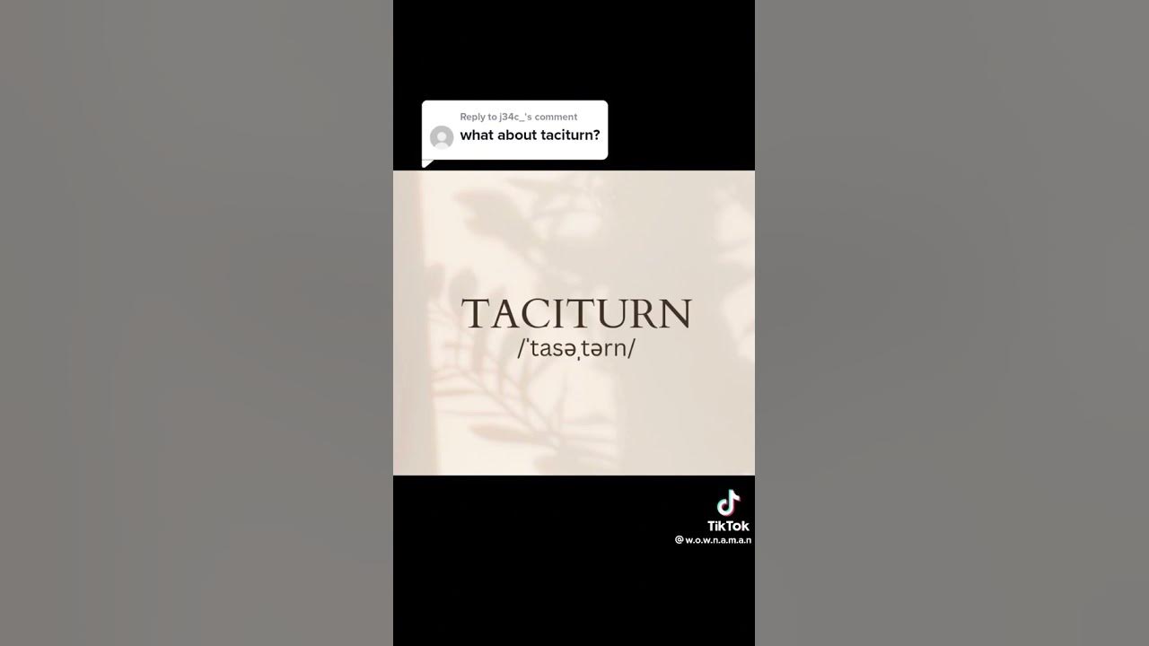 meaning-of-taciturn-shortsvideo-youtubeshort-learn-youtube