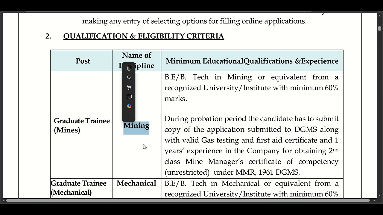 MOIL Limited Recruitment 2025 | PSU | Miniratna | Udyog Report