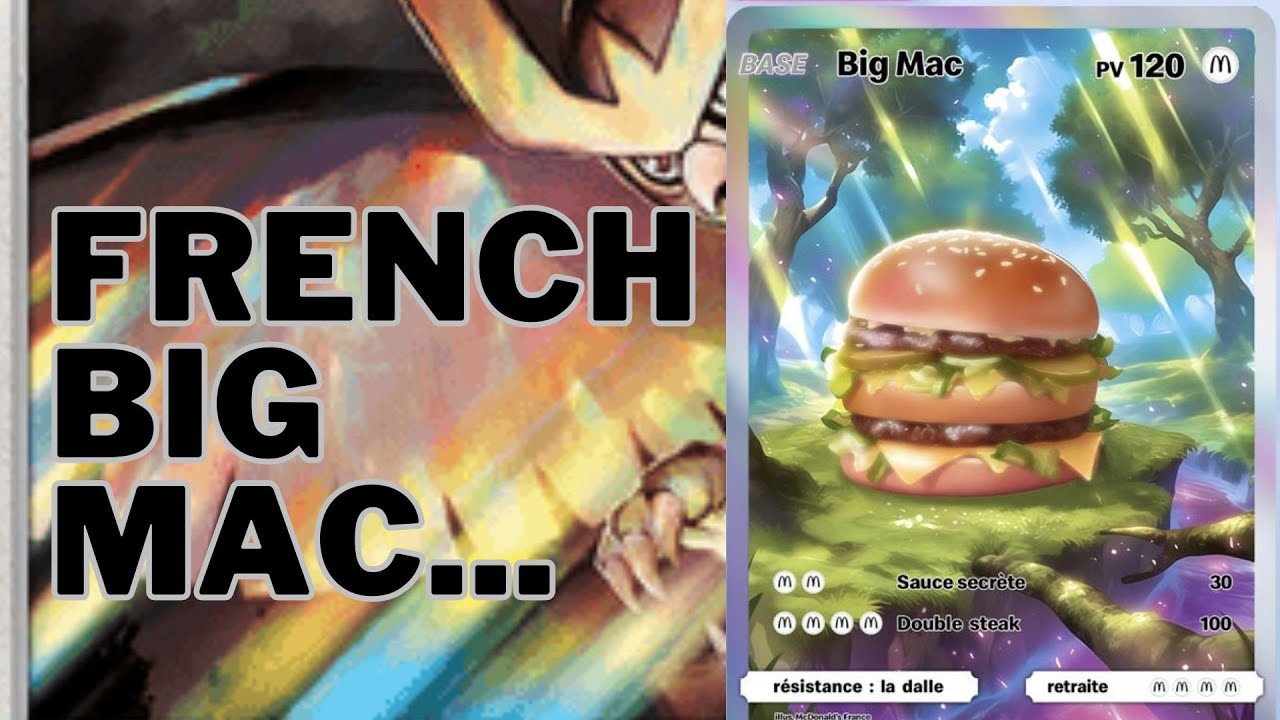 big mac pokemon card with fries Is my Big Mac pikachu