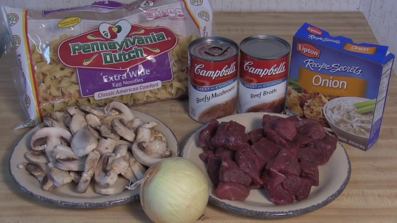 Venison mushroom and noodle stew in an electric pressure cooker YouTube