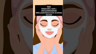 Facial at home #skincare #easyhacks #trending #selfcare #youtubeshorts