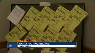 Early absentee voting begins in Wisconsin