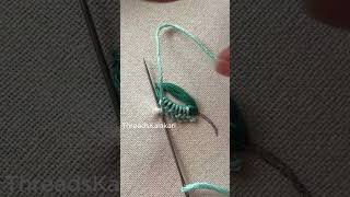 Hand Embroidery Designs Leaf Pattern | Beginner Friendly Tutorial | Embroidery Stitches